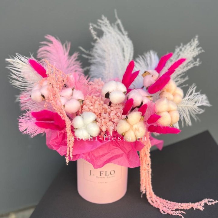 Авторский бокс с сухоцветами №1 в Ижевске