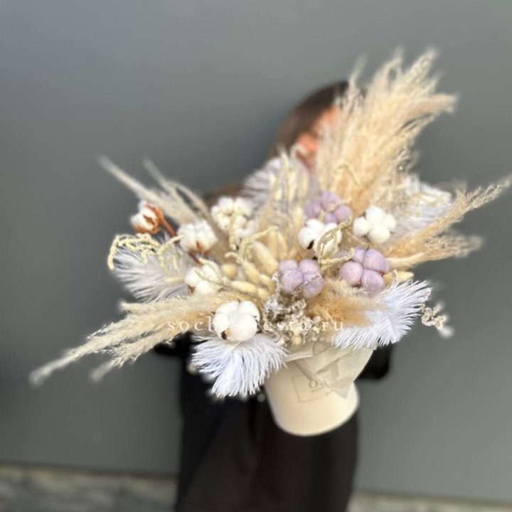 Авторский бокс с сухоцветами №3 в Ижевске