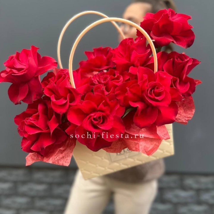 Французские розы в сумочке в Ижевске