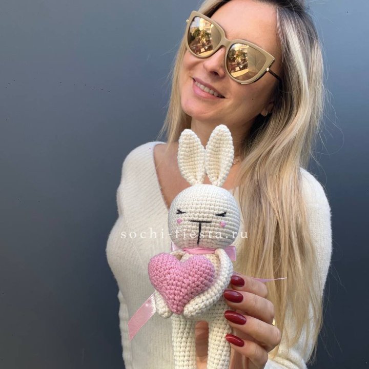Зайка с сердцем ручной работы в Ижевске