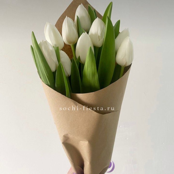 Букет белых тюльпанов в Ижевске