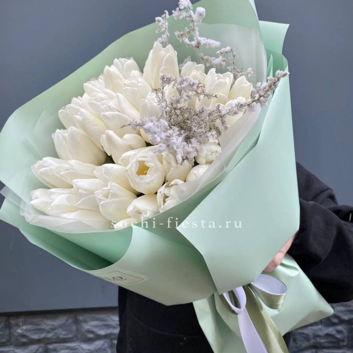 Букет белых тюльпанов "Бьянко" в Ижевске