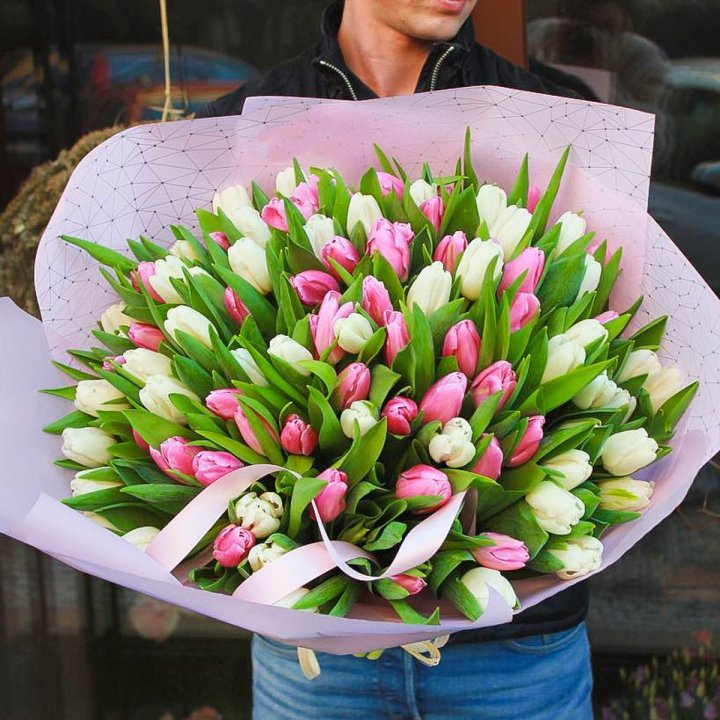 101 тюльпан микс в Ижевске