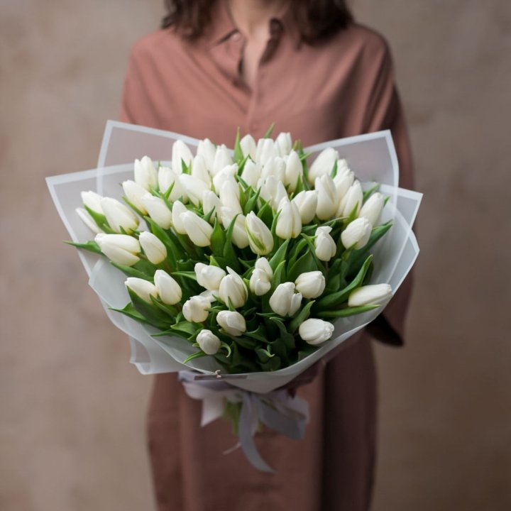 51 белый тюльпан в Ижевске