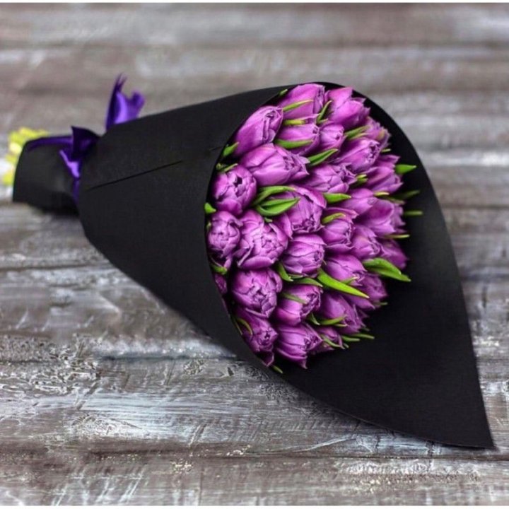 Пионовидные тюльпаны блэк в Ижевске